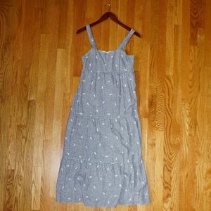 Embroidered Gingham Maxi Dress x Madewell